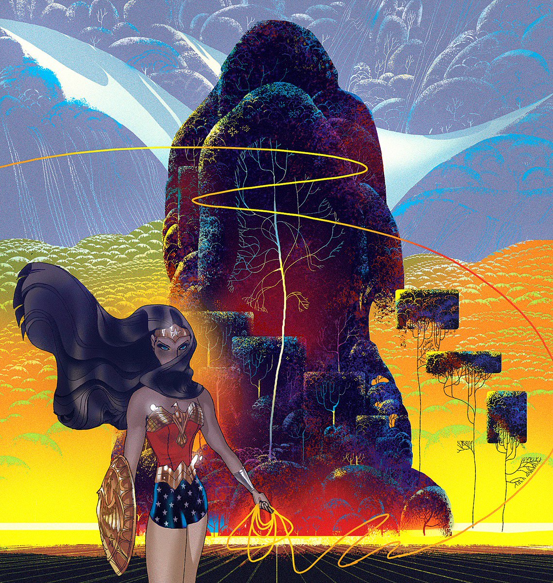 Couldn't think of a better way to start 2019 than with some Wonder Woman art