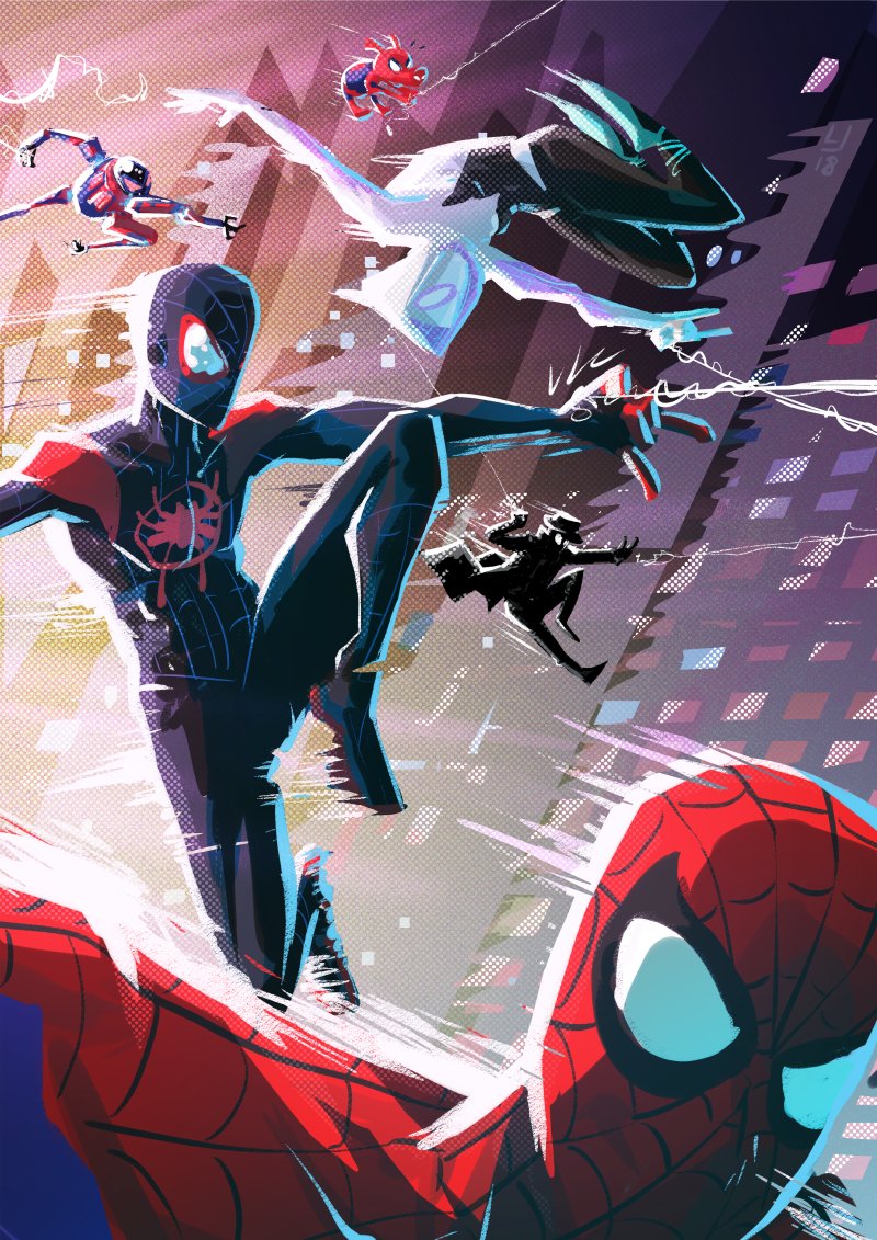 My kid has not stopped "THWIPPING" around since we saw this movie, which is great cause I get to do it too! #Spiderman #IntoTheSpiderVerse #Thwipp #drawing #illustration