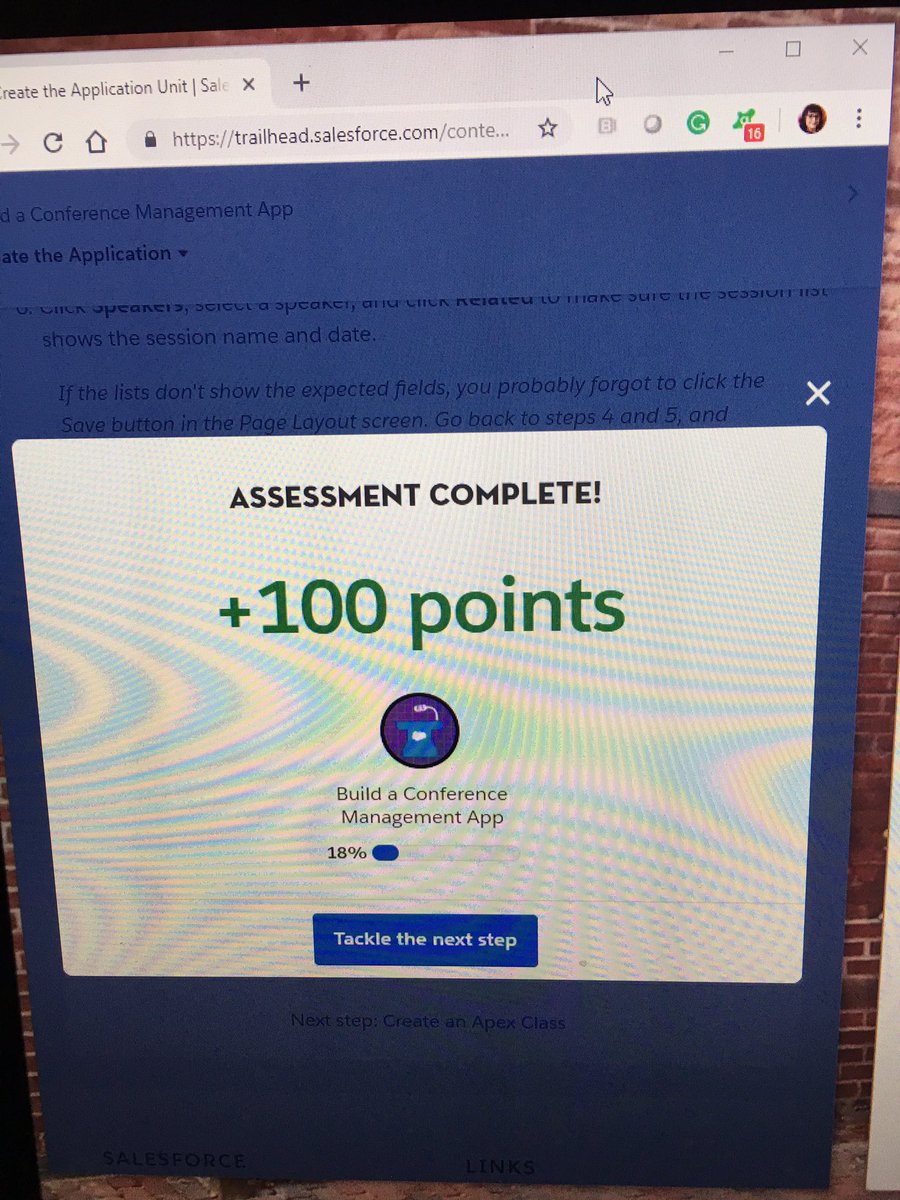 blancavleon's tweet image. Working on Building a Conference Mgmt App on @trailhead this 1st evening of #100DaysOfTrailhead #WITdevs #LadiesBeArchitects #WIT