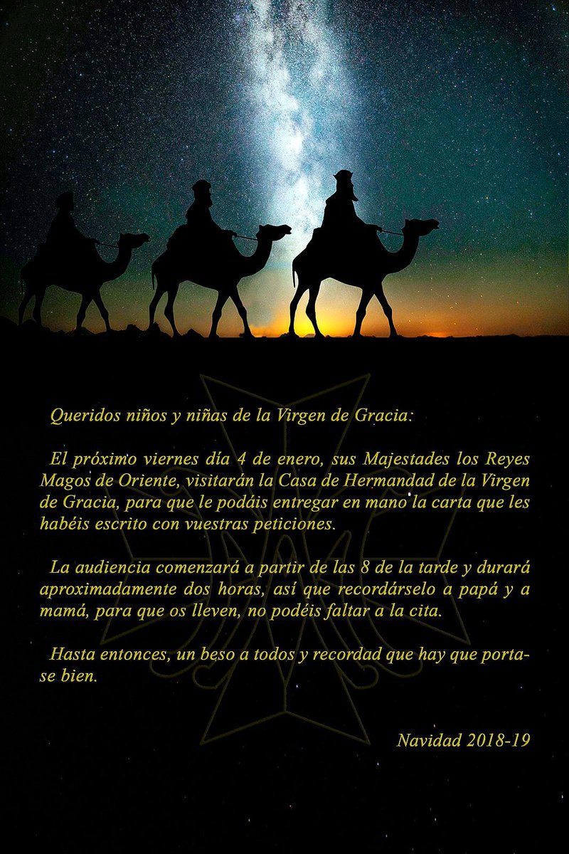 VISITA DE SS.MM. LOS REYES MAGOS DE ORIENTE