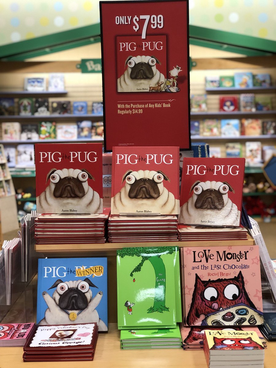 Can Pig learn to share? Find out in “Pig the Pug” for only $7.99 with the purchase of any other children’s book! #bntheknow #bnkids #pigthepug