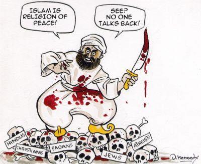 Image result for islam religion of peace cartoon