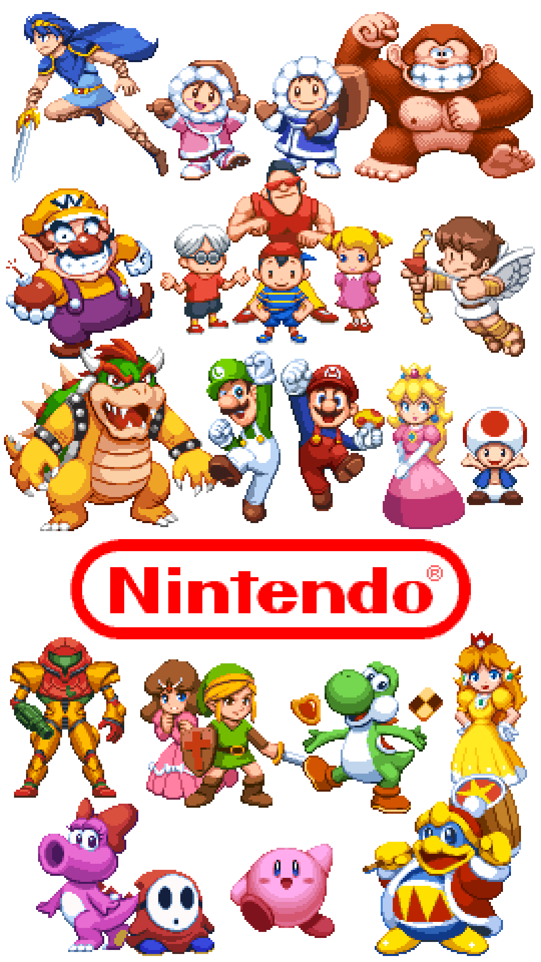 Twitter 上的 フラッグさん 任天堂壁紙 縦 Nintendo Wallpaper Nintendo ドット絵 Pixelart T Co Ucmzpmeqgl Twitter