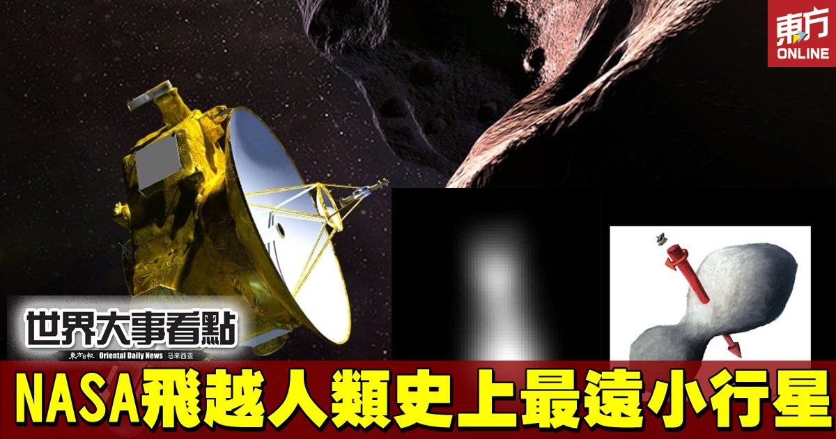 东方网orientaldaily Twitter પર 019年元旦 美国太空总署 Nasa 就迎来新壮举 美国太空总署无人探测船 新视野號 New Horizons 飞越人类史上发现距地球最远的小行星 终极远境 Ultima Thule T Co Ucushirpe8 T Co Ikxeugmgu2