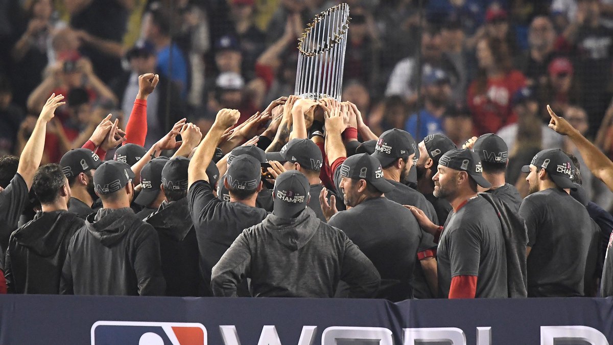 MLB's tweet photo. In 2019, ___________ will be celebrating a #WorldSeries title. https://t.co/02e1spuod9