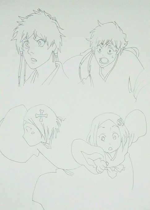 BLEACHの模写練習その3です～ 