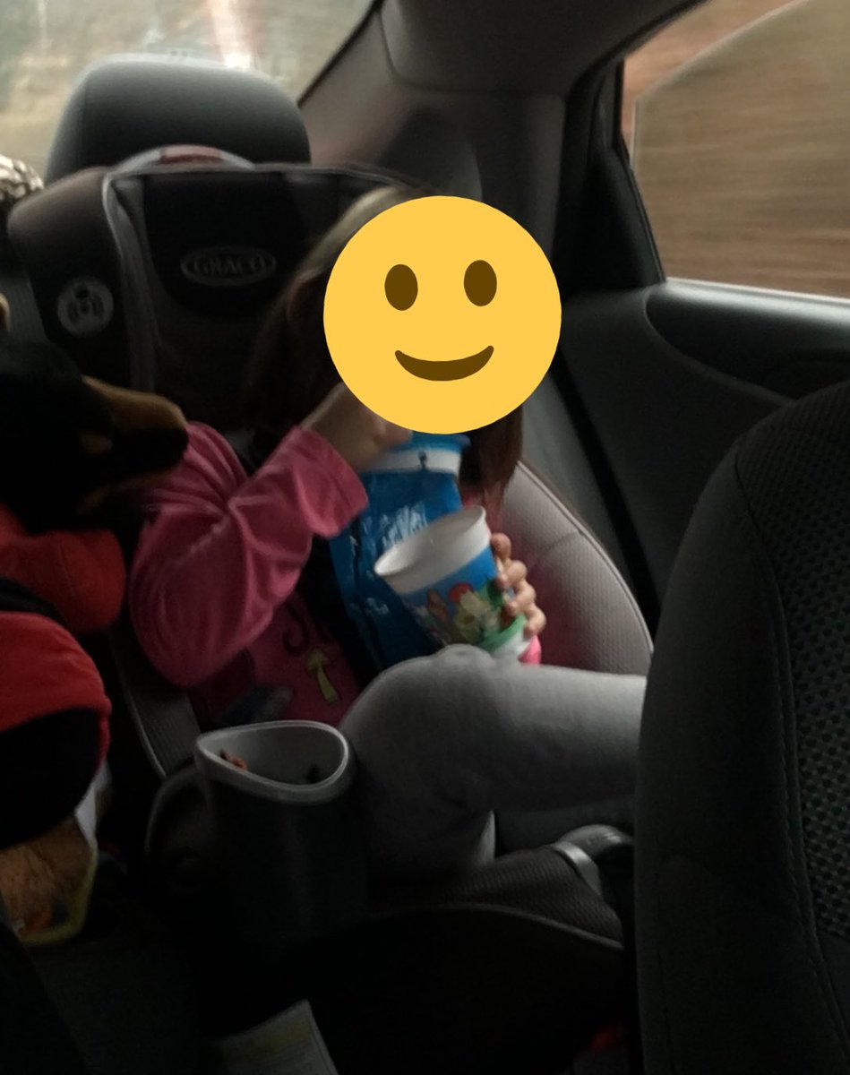 #roadtripwithkids 
“Can I have a barf bag? ... And a snack?” #momlife