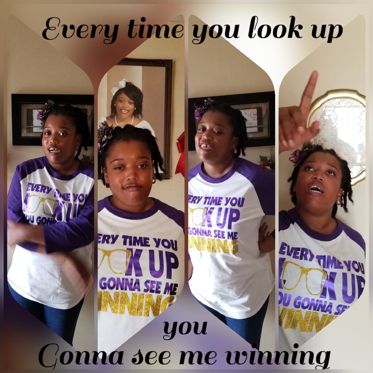 sexy4realme's tweet photo. Every time you look up you, you gonna see me winning.. #Teamjas #autism #TJ4L #Teamjas #autism #purple #Princessjas #epilepsywarrior https://t.co/dqwqxxecVN