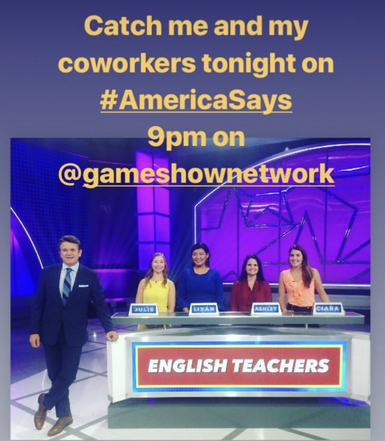CiaraBoyaaa's tweet photo. Watch me right now at 8 on Game Show Network!! #AmericaSays #gameshownetwork yayyy!!! Ok bye https://t.co/cp3Mwk6HUf