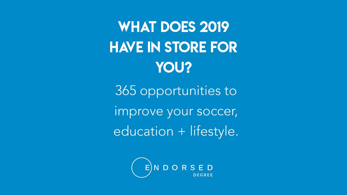 EndorsedDegree's tweet photo. 2019 - it's time to step up and be the player that you want to become with @EndorsedDegree. 🥅

We're accepting applications for September now. #MakeItHappen

Join today➡️ https://t.co/qTexjgiQaY https://t.co/AjRSw7wg9c