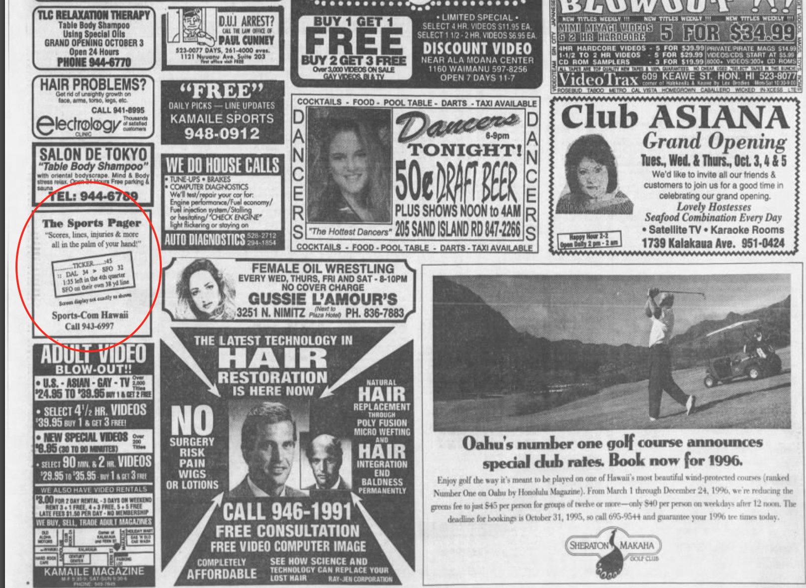 The Best of It on Twitter "In the 1980s you could find ads for sports