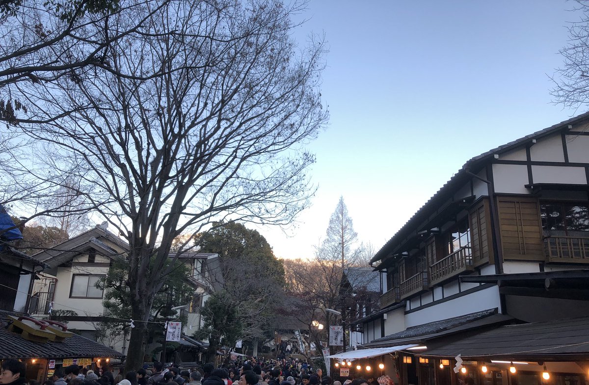 今年は深大寺で初詣〜。湧水の蕎麦。大吉。 