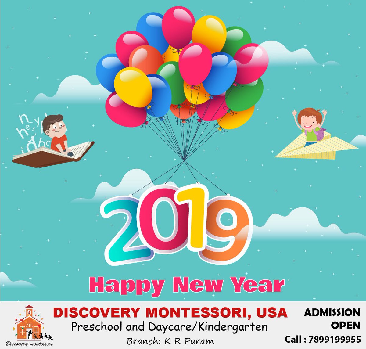 DMPSKRPuram's tweet photo. #DMPS #Discovery #Montessori #preschool American Preschool at K R Puram, #Karnataka Happy New Year 2019 https://t.co/ho0tVrxk5L