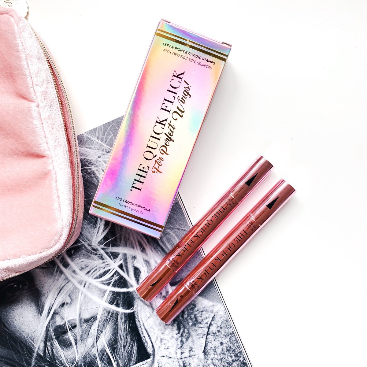 StrictlySal's tweet image. T O • T H E • P O I N T

@TheQuickFlickAu just launched a limited edition #QuickFlick eyeliner called To The Point. It’s a thinner, longer and pointier wing  and also more edgy than the standard wing stamps from the range. How cute is the packaging ?
#thequickflick #eyeliner