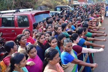 mahacpimspeak's tweet image. #WomensWall #VanithaMathil at some places were layers of wall being formed. 
Salute the women who came in large numbers defying all fake propoganda by RW organizations.