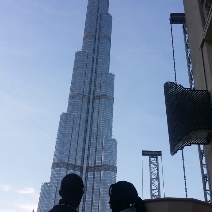 Banura_Ssekalo's tweet photo. He as if proposed again just because a proposal at Burj Khalifa would be such a cool idea. I said "yes" three years ago so my response doesn't matter. #nomadpair #restlessfeet https://t.co/JbTcDEPD8v