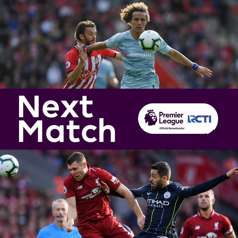 SiaranBolaLivee's tweet photo. #TODAYMATCH #EPL 

Kamis 3 Jan 2019 
CHELSEA vs SOUTHAMPTON
KO 02.45 WIB RCTI LIVE

NEWCASTLE vs MAN UNITED
KO 03.00 WIB MNCTV LIVE

BESOK::
Jumat 4 Jan 2019
MAN CITY vs LIVERPOOL
K.O 03.00 WIB RCTI LIVE https://t.co/760FH8lIP2