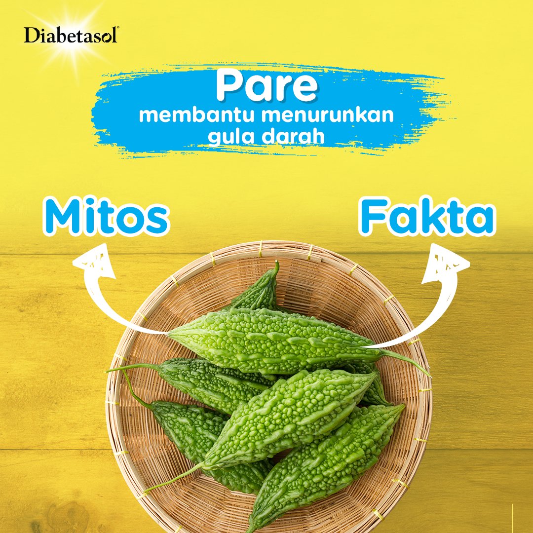 Sahabat Sehat, menurut kamu, sayuran pahit dapat membantu menurunkan gula darah itu mitos atau fakta? Yuk, coba jawab di kolom komentar. Nantikan jawabannya di akun Diabetasol!
#IndonesiaLawanDiabetes #WaktunyaDiabetasol #SayurPahit #Pare #GoodLife #Healthy #JagaGulamu