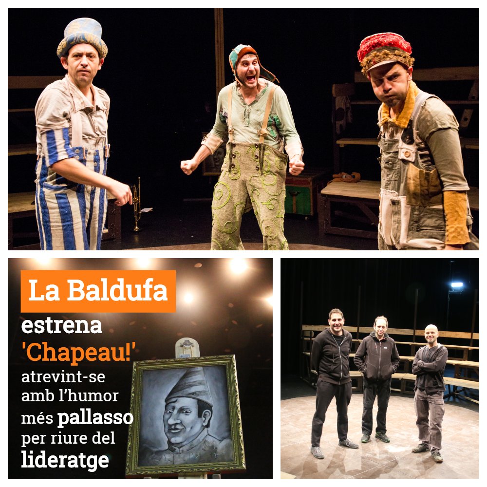 #AFONS
Tothom preparat per començar el #2019 rient?
@BaldufaTeatre ens ho serveix en safata amb l'estrena de 'Chapeau!', avui al @TeatreLlotja de #Lleida 
Voleu saber perquè s'han llençat a l’humor més pallasso per parlar del poder i del lideratge? 👉 buff.ly/2s3HSJV