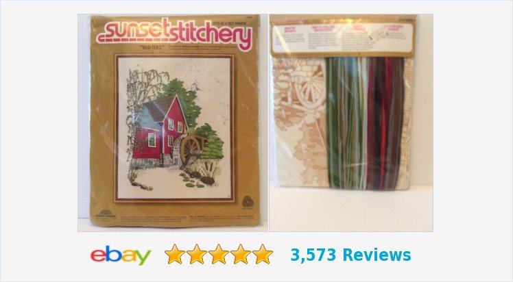 Red Mill Vtg Sunset #CrewelEmbroidery Kit #BarbaraJennings 16x20 Water Wheel New | #ebayROCteam #ShopSmall 
goo.gl/N3tXLn
(Tweeted via PromotePictures.com)