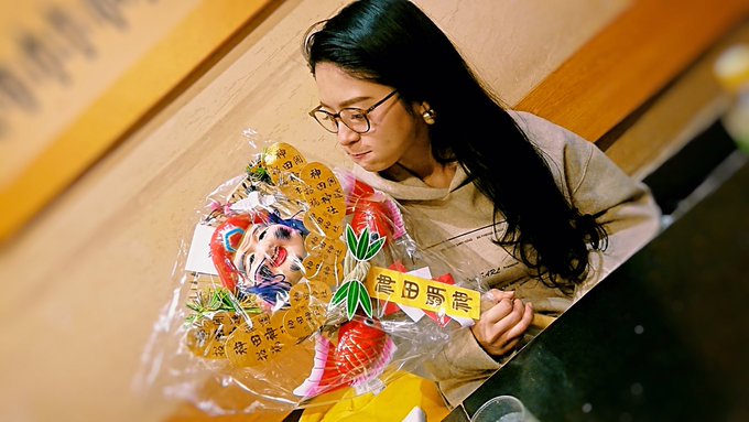 神田明神へ参拝(●︎&acute;&forall;︎｀●︎)&cap;︎ 熊手を購入♡ 大黒様の笑顔、毎日みれるように玄関に飾らせて頂きます♪︎･ﾟ(*･&omega;･人･&omega;･*) https://t.co/Db073ZvhGj<a href="/tag/%E3%83%9E%E3%82%B8%E3%82%A7%E5%80%92%E7%94%A3"class="tags"><span>#マジェ倒産</span></a>