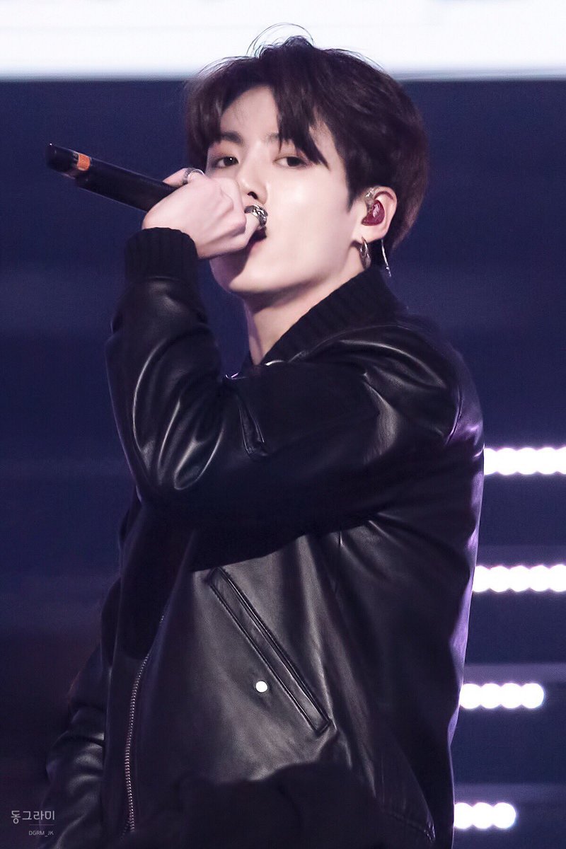 zara⁷ ia on X: jungkook in a leather jacket.