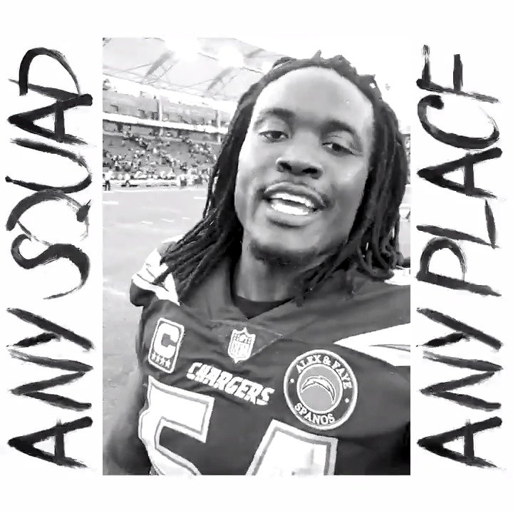 Los Angeles Chargers on Twitter "A̲NY S̲QUAD. A̲NY P̲LACE.