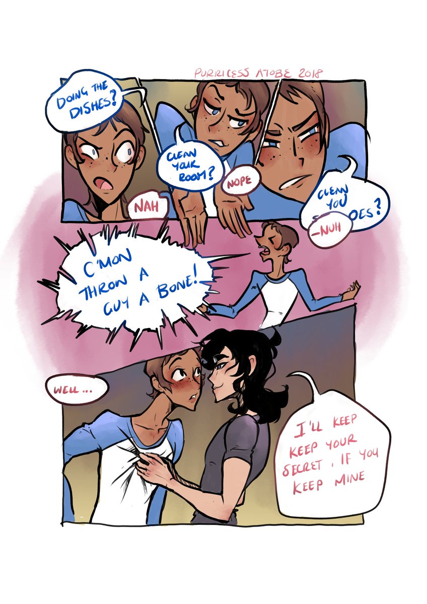 Atobe_draws's tweet photo. Page 3 #klance #klancevoltron #comic https://t.co/0ohLtPaF0i
