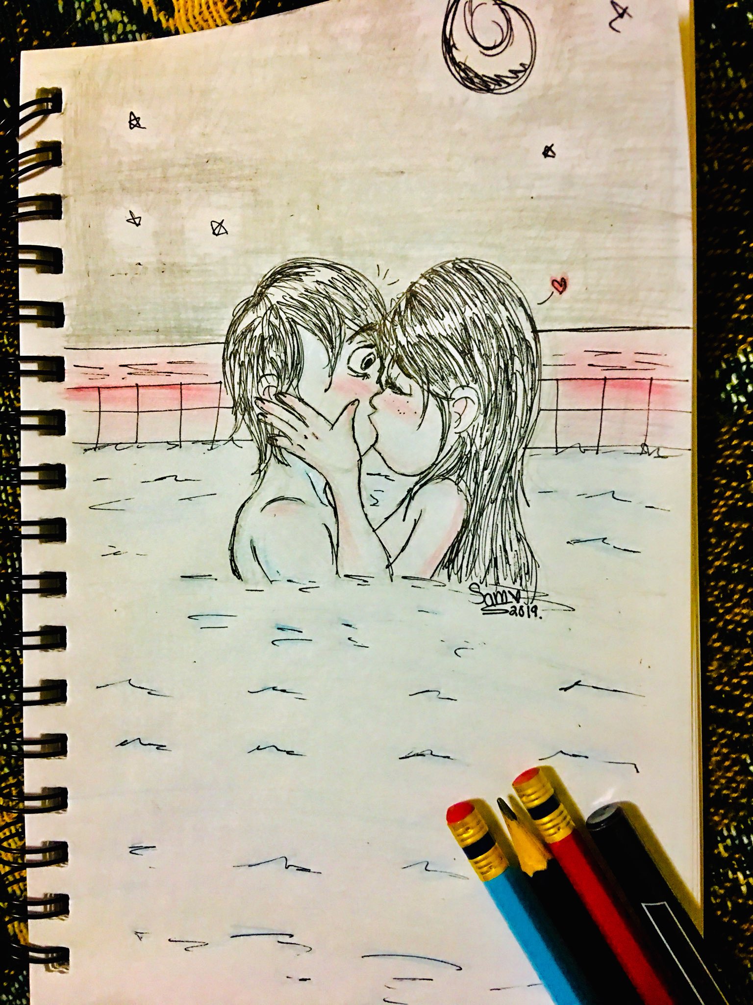 Sam Comisiones Abiertas Unexpected Love Here S The First Drawing Of 19 Hope Y All Like It Drawing 19moods Firstdrawingof19 Love Shipp Girl Boy Pencildrawing T Co Aijcjuzamm Twitter