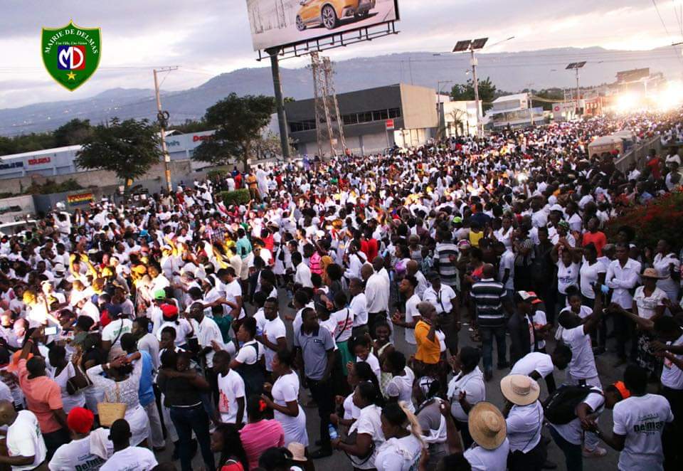 WilsonJeudy's tweet image. [ PHOTOS ] : MARCHE DE GLOIRE A L'ETERNEL / ROUTE AEROPORT (DELMAS) 1ER JANVIER 2019.