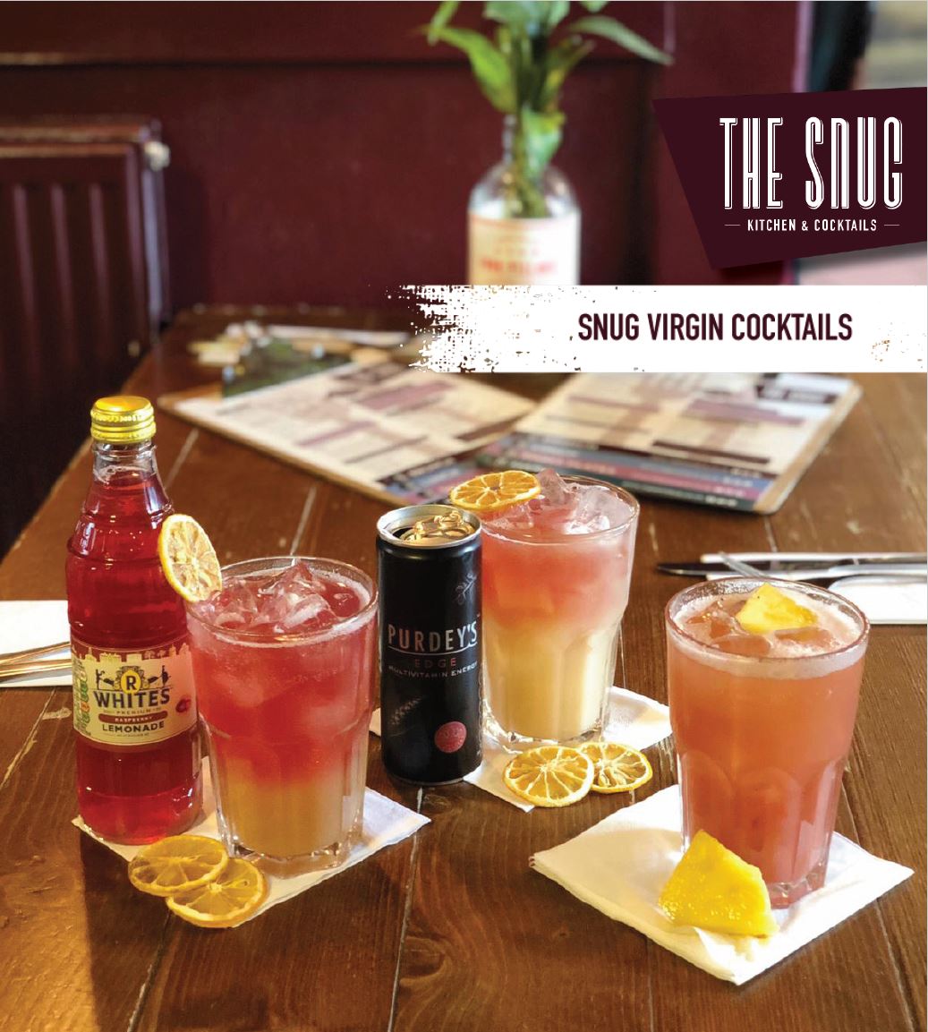 TheSnugBar's tweet photo. Day 2 of new years resolution, kicked off with Dry January. We know it's tough, but don't forget we have a full range of non-alcoholic cocktails on 2-4-1 every day. Start with a Sober Spritz: Rhubarb, & Peach topped with Raspberry Lemonade #virgincocktails #healthy #snuglove https://t.co/fjcIHpjISo