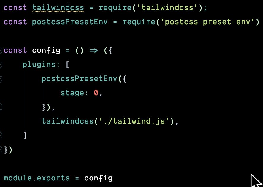 ninthspace's tweet image. W00t! #postcss #tailwindcss
