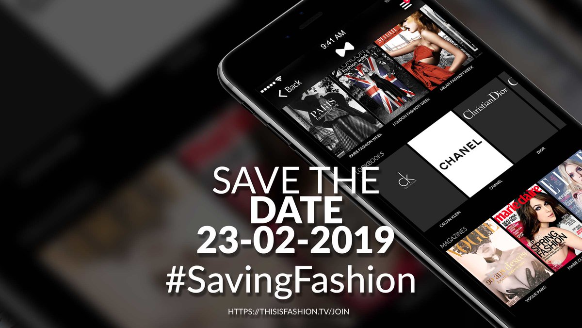 Modelboard's tweet photo. Save the date! Our @indiegogo campaign is going live on 23-02-2019 #Date #Fashion #Fashionheroes #Indiegogo #SavingFashion

https://t.co/qO797lyrLK https://t.co/AqoiUdAuPM