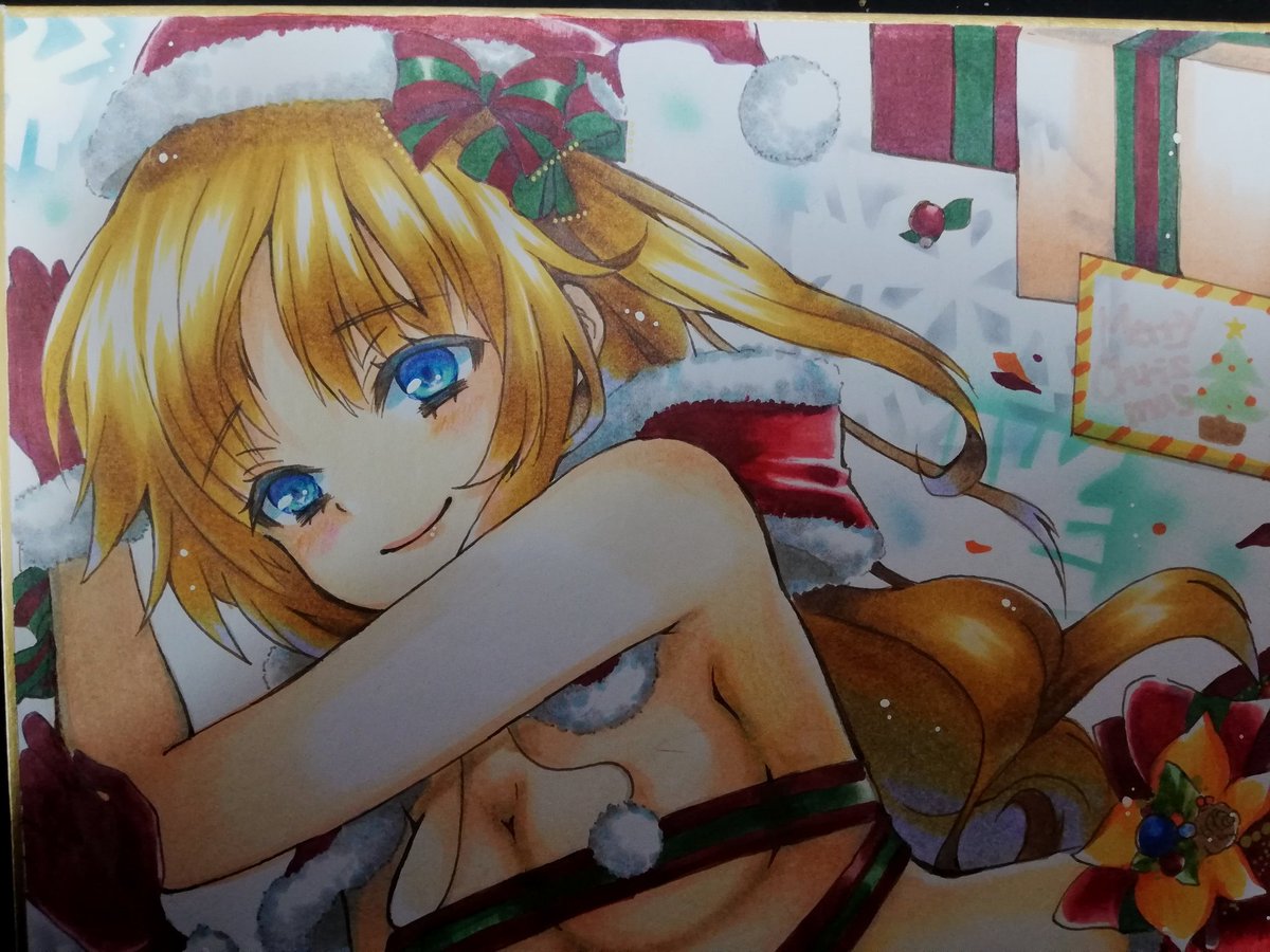 そーいえばクリスマスのイラストは完成したよ
#アナログ絵  #コピック
#アナログイラスト 