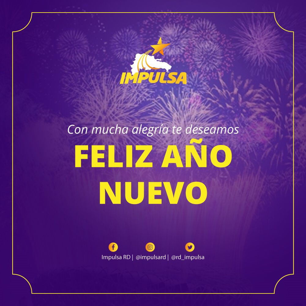 ImpulsaNY's tweet photo. El equipo de Impulsa les desea un muy feliz y próspero año nuevo. El 2018 queda atrás con sus frutos cosechados, el 2019 empieza con retos y esperanzas por las cuales vamos a seguir siempre trabajando. #TeamImpulsaNY #AñoNuevo #ImpulsaTusMetas #2019 #TeamImpulsa https://t.co/Z5Rda0XpMf