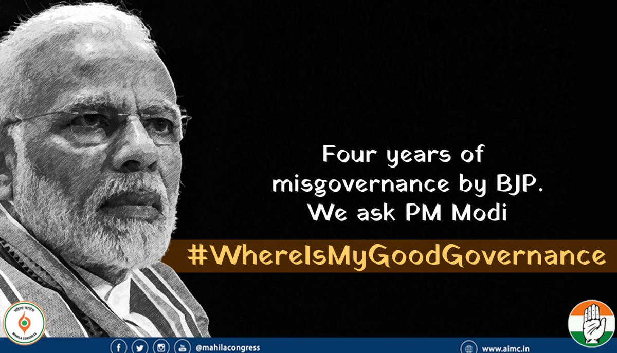 MahilaCongress's tweet photo. No country for MSMEs?
While the government touts Mudra Yojana, a financial initiative to provide loans to micro-units as a success story, nearly Rs 11,000 crore loan given to 13.85 lakh account holders have turned into bad loan.
#WhereIsMyGoodGovernance
https://t.co/nufb6mbha8 https://t.co/PNf6h2xvKR