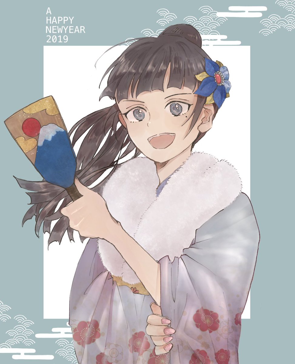 「あけましておめでとうございます!(遅刻)
今年も富士葵ちゃんを応援していくぞ〜!」|いせのイラスト