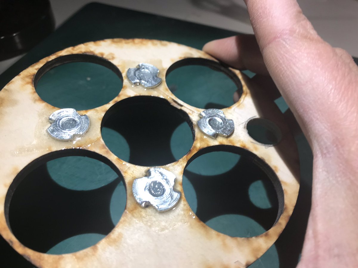 modelrocketguy's tweet photo. Sometimes the motor retention is pretty simple on complex rockets. This is how the @LocPrecision Bullet will be holding in those 38mm DMS or RMS motors! Also pictured is how Jason had them mounted for MidWest Power 16 in Nov 2018! #rocketry #thelocmafia #causerockets #locbullet https://t.co/DQ90oiQtEI