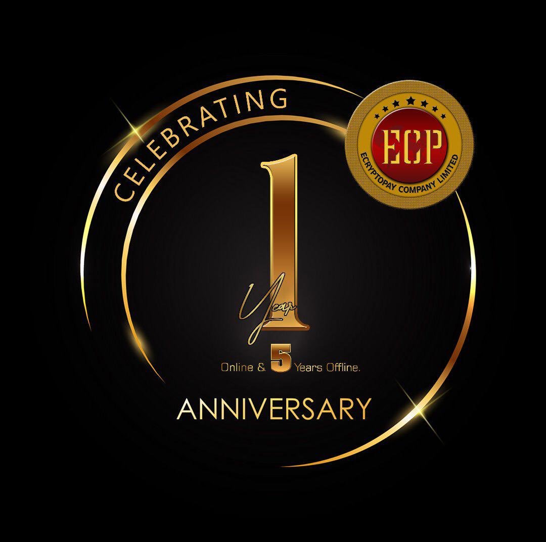 EcpEcryptopay's tweet photo. HAPPY ANNIVERSARY #ECRYPTOPAY🎊
Today marks exactly 1 year where we came online and 5 years offline trading and exchanging. As part of our package for our cherished trade investors, between now and 2nd February,2019, we are giving a 5% plus to those who will invest $1000+ https://t.co/Ew9FfClRdS