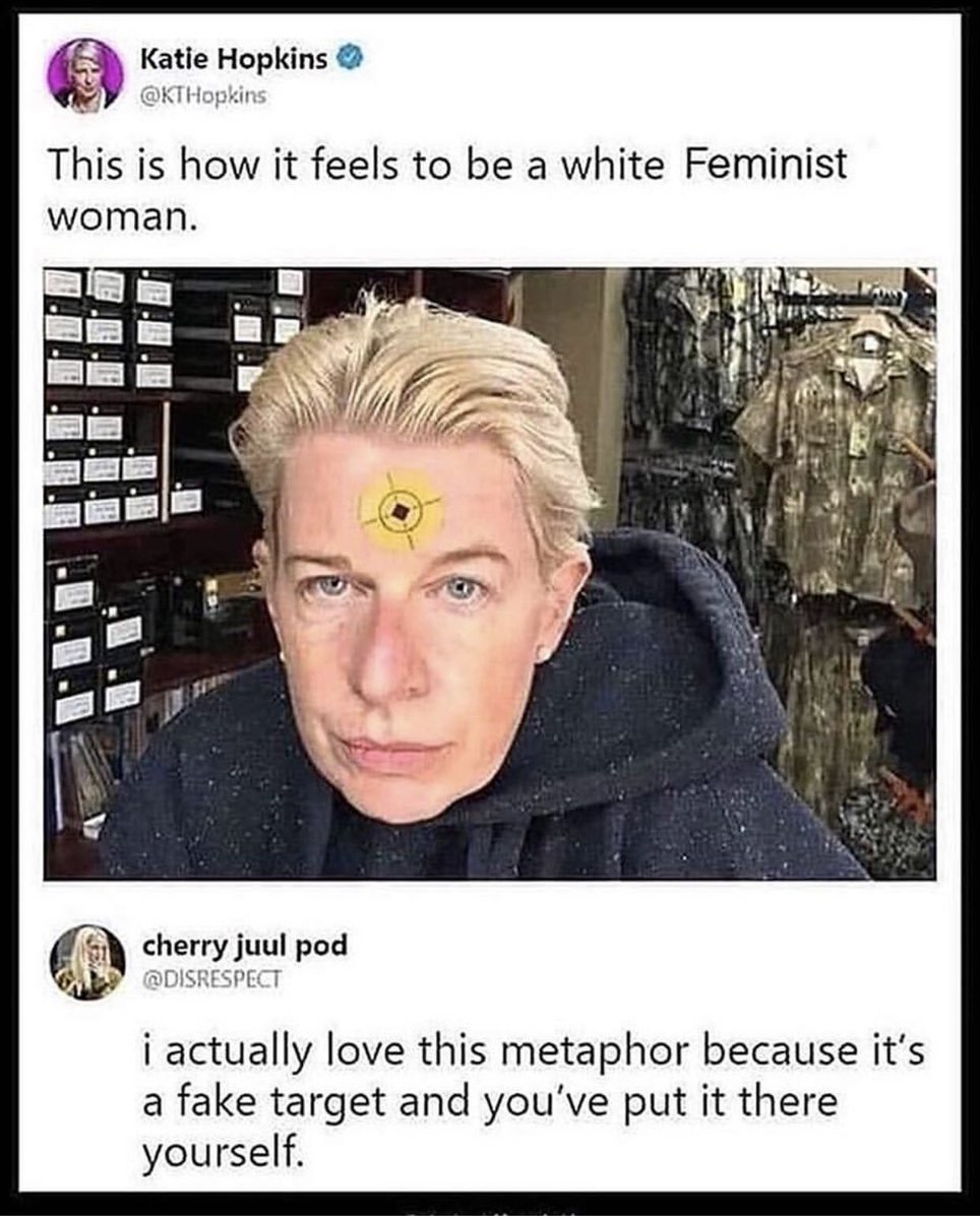 RampageDeath666's tweet photo. @KTHopkins @femfreq @FeministPress @MajoritySpeaks https://t.co/kuOYkZZCYF