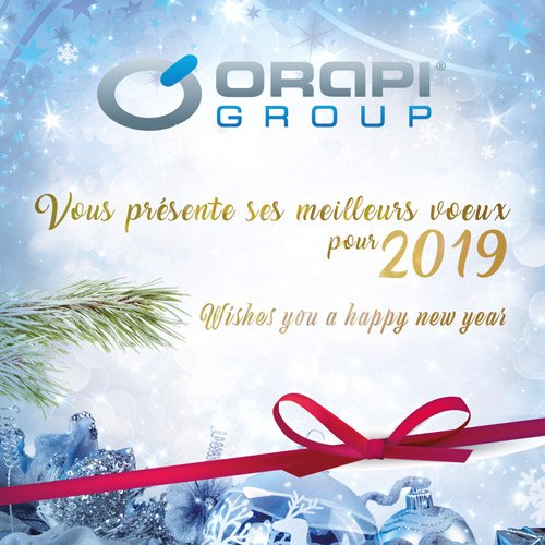 L'ensemble des collaborateurs <a href="/OrapiGroup/">ORAPI GROUP</a> vous présente ses meilleurs vœux pour 2019 ! #HappyNewYear