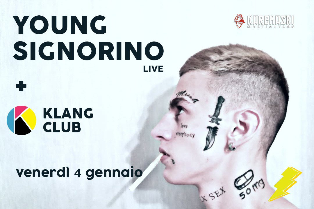 wearearezzo's tweet photo. L'anno inizia con il botto! 🤙Arriva ad #Arezzo Young Signorino! Uno dei fenomeni musicali più discussi del 2018... 😎 Al Karemaski, LIVE il #4gennaio! Scopri tutti gli eventi della nostra rubrica #flashati 😝👉https://t.co/mh02D57qPZ
#wearearezzo‼ #tekeit👈 #itsfree 🆓 https://t.co/6CkLvOIL4U