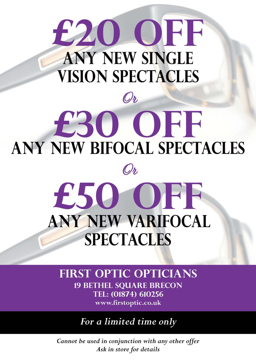 FirstOpticUK's tweet image. NEW YEAR OFFER. For a very limited time only. Catch a real bargain. Don't delay. January Only.