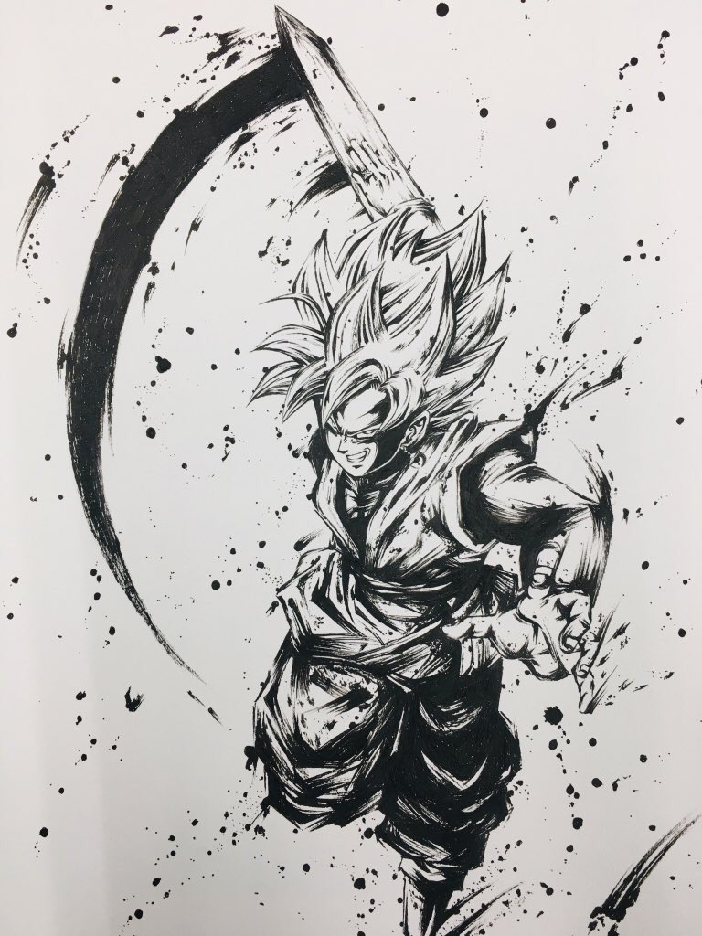 過去絵②
そろそろ新しいの描かなきゃ
#ドラゴンボール  #墨絵 