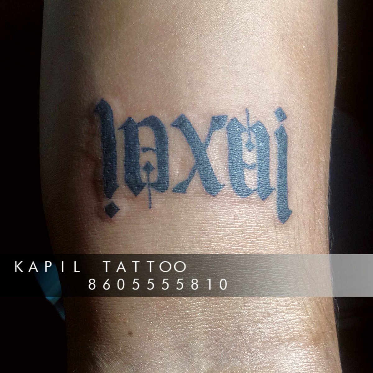 Mehz Tattoo Studio  on Instagram Client came with the idea of getting  inked with his daughter named as saanvi which represents goddess Laxmi So  we took this lotus element