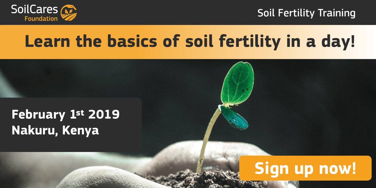 Is attending one of our soil fertility trainings on your list of new year’s resolutions? Then sign up for our next training in #Nakuru in Kenya on February 1st by filling in this form: docs.google.com/forms/d/e/1FAI…