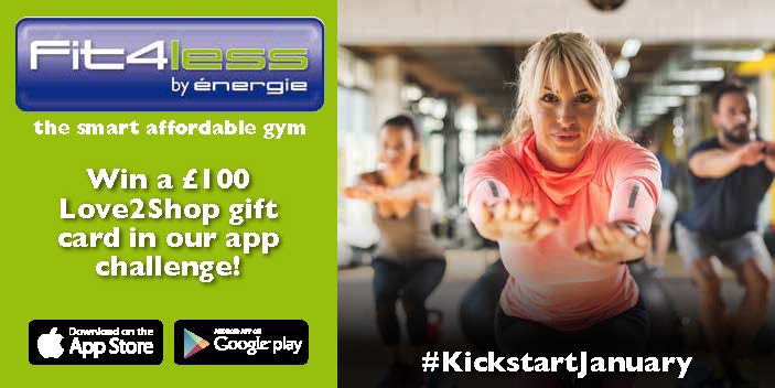Kickstart a healthy New Year with 20 workouts for a chance to win one of three £100 Love2Shop gift cards – the perfect prize to top up your funds post-Christmas. Find out more at energiefitness.news/kickstart-janu… #Fit4less #énergieApp 🎆💰