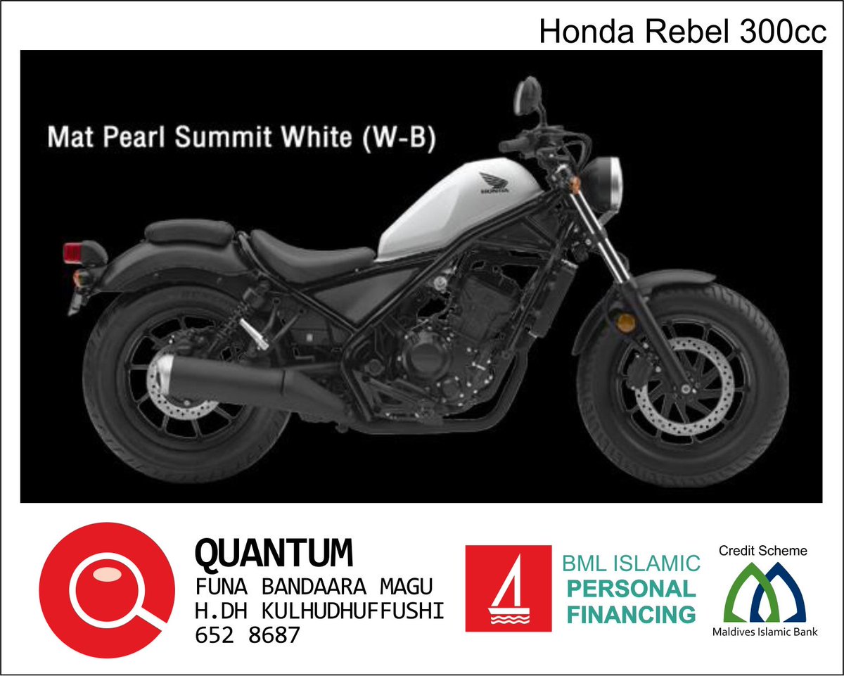 QuantumMaldives's tweet photo. Honda rebel 300cc https://t.co/ObW6fJ6Mzg