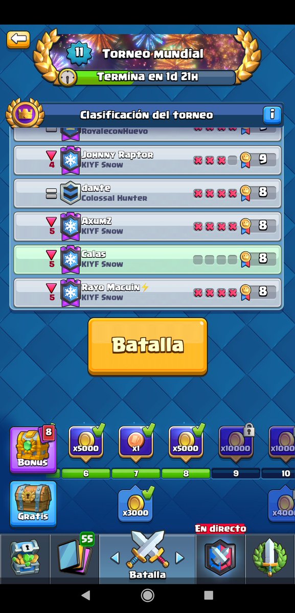 Me ha venido bien el cambio de clan , ahora con los amigos en <a href="/KIYFSnow/">KIYF Snow</a> .. 🤔 8-0