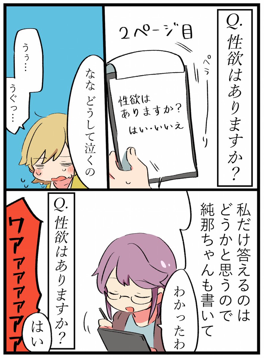 事前に問診票、事後にアンケートを書かせてくる👓の👓🍌です 